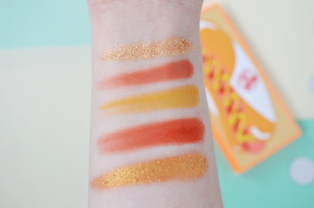 hot dog tasty palette revolution swatche